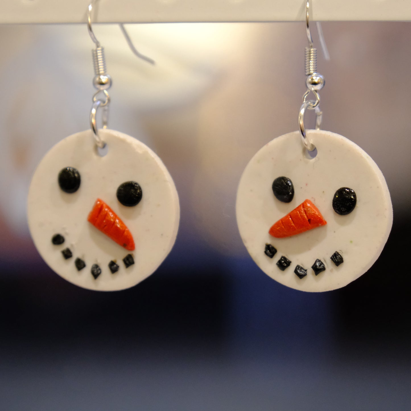 Snowman earrings