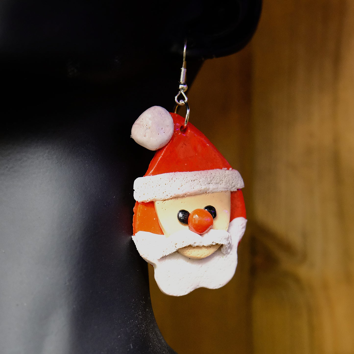 Festive Santa earrings