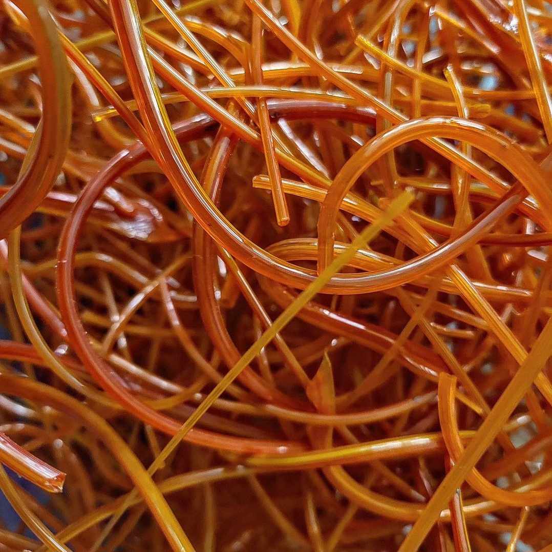 Orange Vitrigraph Glass Stringers