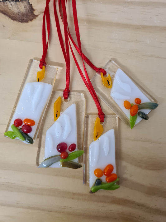 Warm Candle Hanging Christmas Ornament