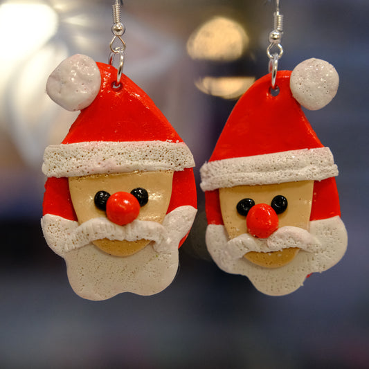Festive Santa earrings